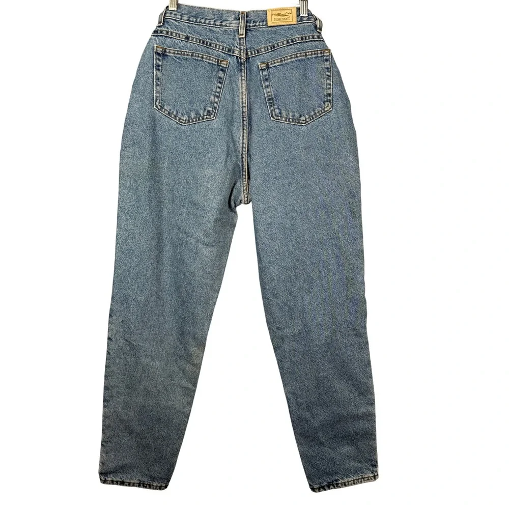 LL Bean Blanket Lined Jeans Womens 14 Tall High Rise‎ Straight USA Winter Warm